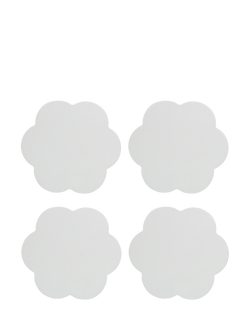 Addison Ross Scallop Coaster, Set of 4, White