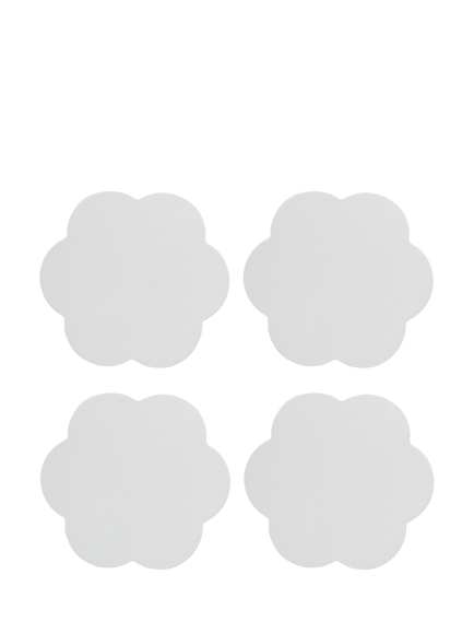 Addison Ross Scallop Coaster, Set of 4, White
