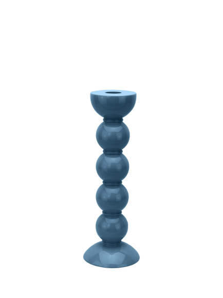 Addison Ross Bobbin Candlestick, H24cm, Chambray