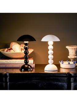 Addison Ross Bobbin Rechargeable LED Table Lamp - view 2, Black