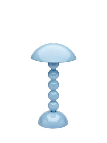 Addison Ross Bobbin Rechargeable LED Table Lamp, Pale Denim