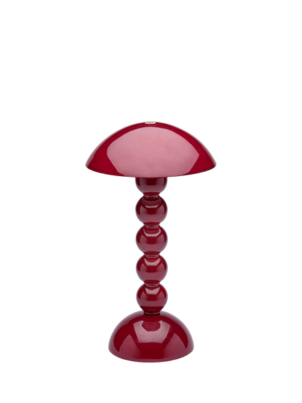 Addison Ross Bobbin Rechargeable LED Table Lamp, Cherry
