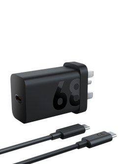 Lenovo Tablet USB-C Wall Charger, 68W, Black - view 2, Black