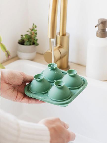 Uberstar Silicone Golf Ball Mould Ice Tray, 4 Cube - view 2, Green
