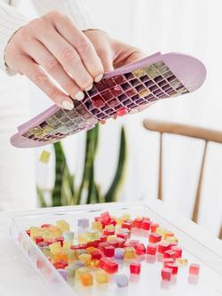 Uberstar Silicone Mini Ice Cube Tray, Set of 2, 320 Cube - view 2, Multi