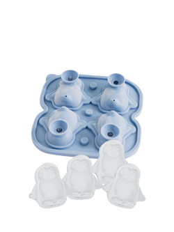 Uberstar Silicone Penguin Mould Ice Tray, 4 Cube, Lilac