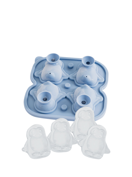 Uberstar Silicone Penguin Mould Ice Tray, 4 Cube, Lilac