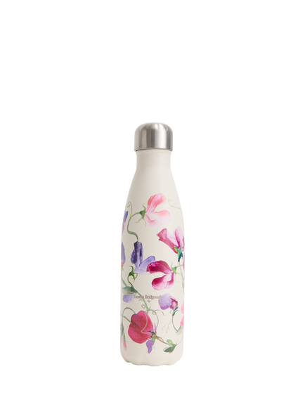 Chilly's x Emma Bridgewater Sweet Pea Insulated Leak-Proof Drinks Bottle, 500ml, Multi