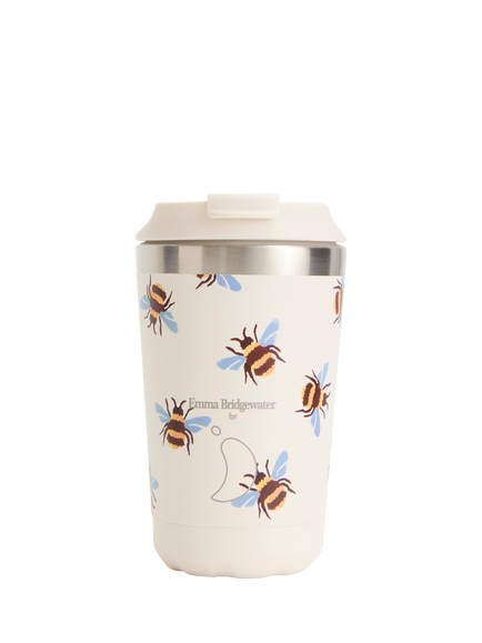 Chilly's x Emma Bridgewater Bumblebee Double Wall Insulated Travel Cup, 340ml, Multi