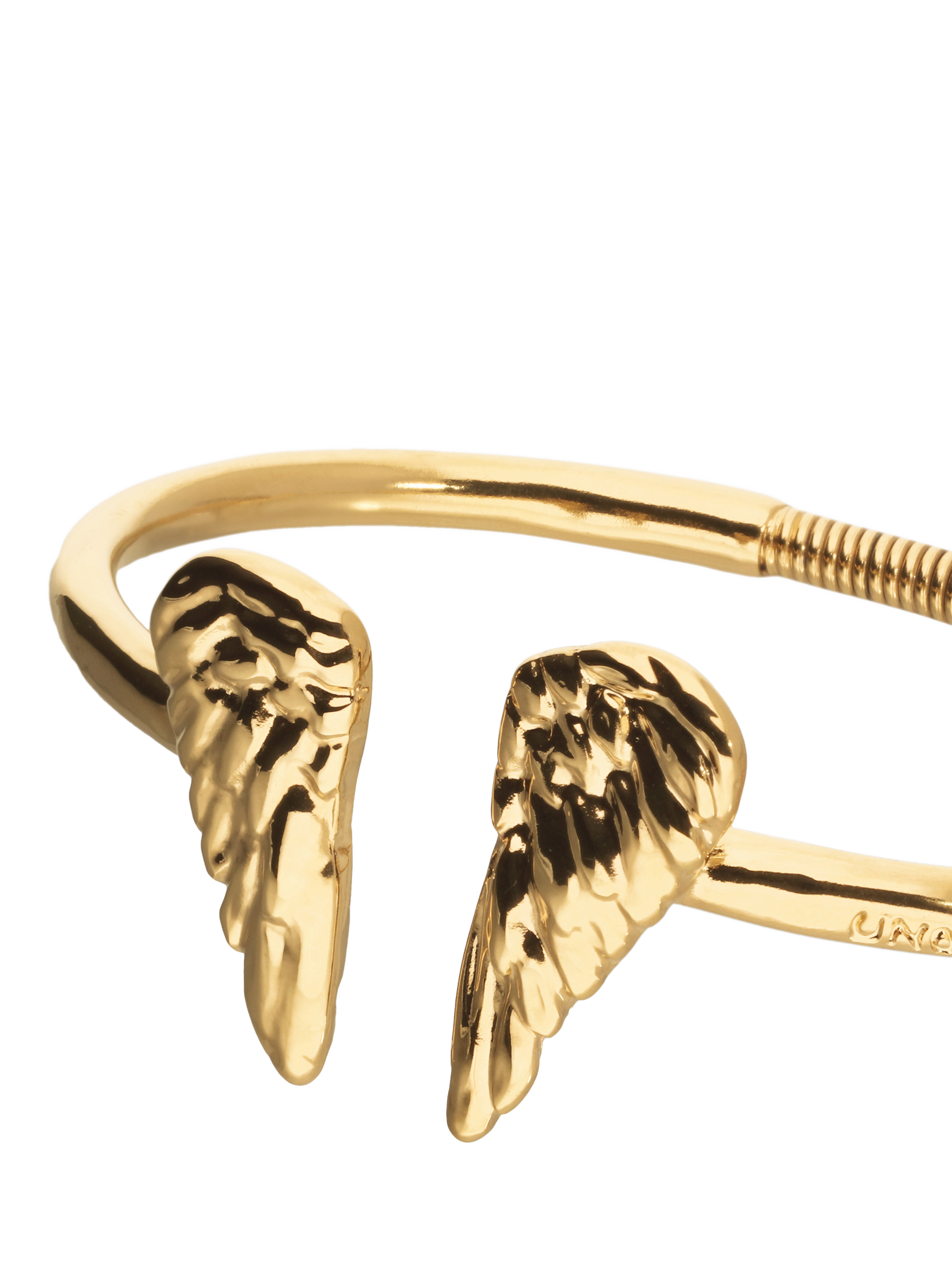 Product image 3 of 3, which shows UNOde50 Ser Invencible Wings Bangle, Gold Gold