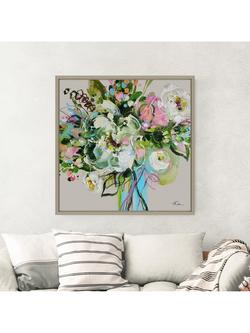 John Lewis Anna Cher 'The Light Within Your Bloom' Framed Canvas Print, 86 x 86cm, Multi - view 2, Multi Multi