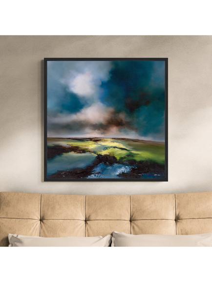 John Lewis Alison Johnson 'Roam Free' Framed Canvas Print, 106 x 106cm, Multi - view 2, Multi Multi