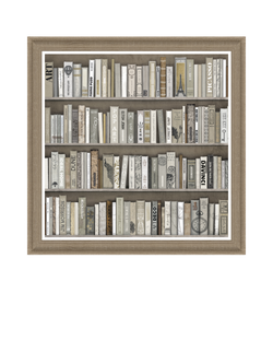 John Lewis Charlotte Oakley  'Book Collector' Framed Print, 79 x 79cm, Multi, Multi Multi
