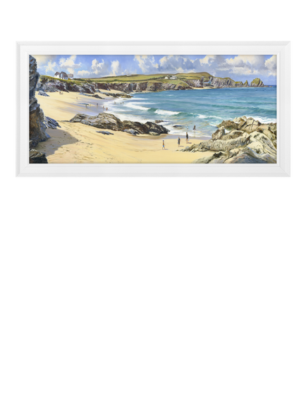 John Lewis Duncan Palmar 'Summer Surf' Framed Print, 109 x 54cm, Multi, Multi Multi