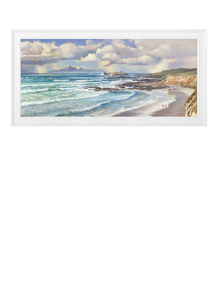 John Lewis Duncan Palmar 'Winter Surf' Framed Print, 109 x 54cm, Multi, Multi Multi
