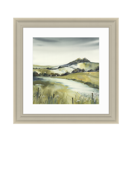 John Lewis Elizabeth Baldin 'Pistachio Pastel 1' Framed Print, 59 x 59cm, Multi, Multi Multi