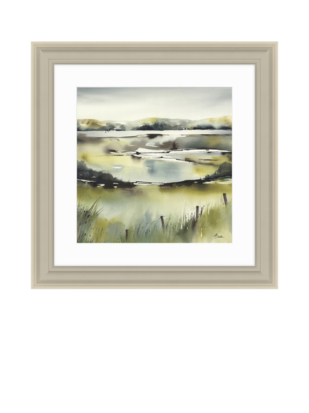 John Lewis Elizabeth Baldin 'Pistachio Pastel 2' Framed Print, 59 x 59cm, Multi, Multi Multi