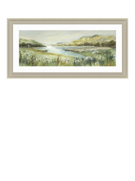 John Lewis Elizabeth Baldin 'Pistachio Pastel 4' Framed Print, 109 x 54cm, Multi, Multi Multi