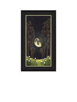 John Lewis Geoff Beckett 'Gilded Moon' Framed Print, 40 x 70cm, Multi Multi, Multi Multi