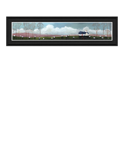 John Lewis Geoff Beckett 'Hilltops' Framed Print, 109 x 29cm, Multi Multi, Multi Multi