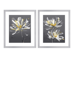 John Lewis Green Lili Dahlia Set Framed Print, 54 x 64cm, Multi Multi, Multi Multi