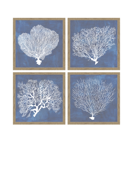 John Lewis Grace Popp Coral Framed Print, 32 x 32cm, Multi Multi, Multi Multi