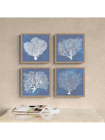 John Lewis Grace Popp Coral Framed Print, 32 x 32cm, Multi Multi - view 2, Multi Multi