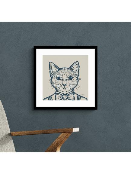 John Lewis Jan Jay 'Tom Cat' Framed Print, 53 x 53cm, Multi Multi - view 2, Multi Multi