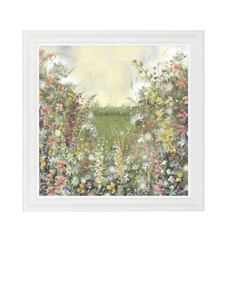 John Lewis Jane Morgan Colourful Florals Framed Print, 81 x 81cm, Multi Multi, Multi Multi