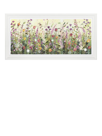 John Lewis Jane Morgan Colourful Florals Framed Print, 111 x 56cm, Multi Multi, Multi Multi