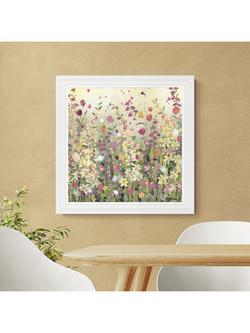 John Lewis Jane Morgan Colourful Florals Framed Print, 81 x 81cm, Multi Multi - view 2, Multi Multi