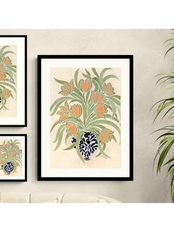 John Lewis La Poire Floral Framed Print, 63 x 83cm, Multi Multi - view 2, Multi Multi