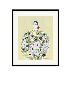 John Lewis La Poire Floral Coat Framed Print, 52 x 62cm, Multi Multi, Multi Multi