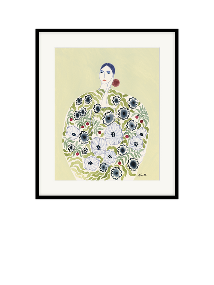John Lewis La Poire 'Floral Coat' Framed Print, 52 x 62cm, Multi, Multi Multi