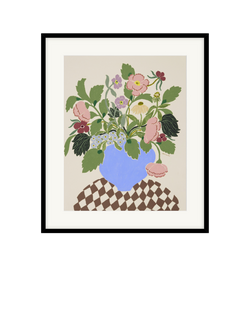 John Lewis La Poire Florals in Vase Framed Print, 52 x 62cm, Multi, Multi Multi