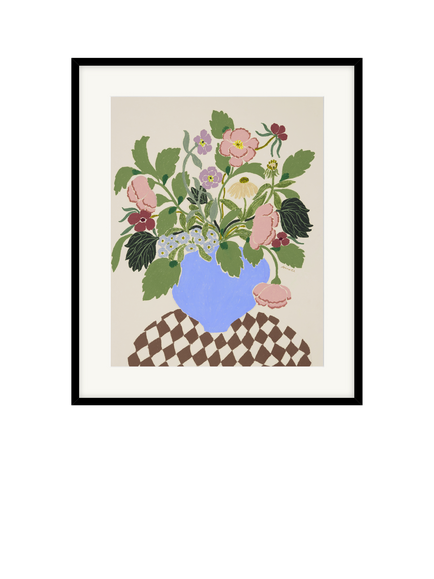 John Lewis La Poire Florals in Vase Framed Print, 52 x 62cm, Multi, Multi Multi