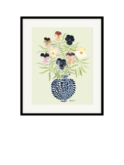 John Lewis La Poire Spring Pansies Framed Print, 52 x 62cm, Multi Multi, Multi Multi
