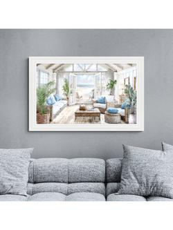John Lewis Richard Macneil 'Beach House' Framed Print, 113 x 73 cm, Multi Multi - view 2, Multi Multi
