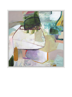 John Lewis Natasha Barnes 'Green Obsidian' Canvas Print, 106 x 106 cm, Multi Multi, Multi Multi