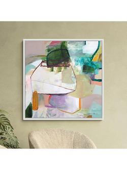 John Lewis Natasha Barnes 'Green Obsidian' Canvas Print, 106 x 106 cm, Multi Multi - view 2, Multi Multi