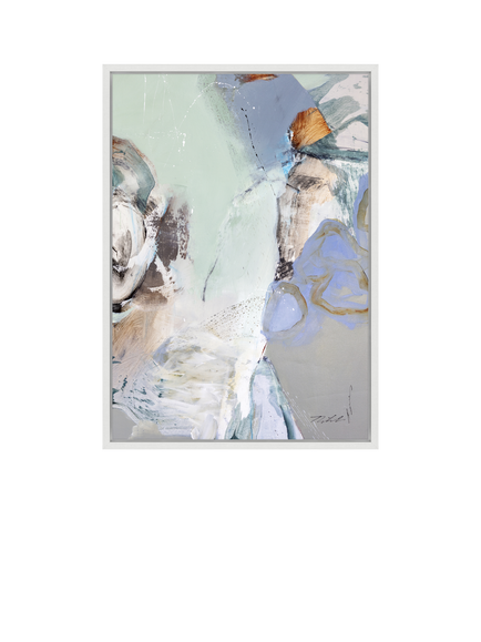 John Lewis Natasha Barnes 'Green Rose' Canvas Print, 76 x 106 cm, Multi Multi, Multi Multi