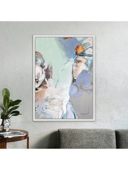 John Lewis Natasha Barnes 'Green Rose' Canvas Print, 76 x 106 cm, Multi Multi - view 2, Multi Multi