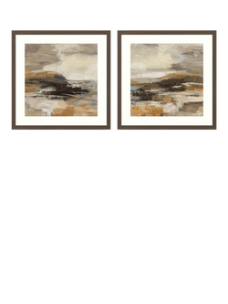 John Lewis Silvia Vasseleva 'Cinnamon Shore' Framed Print, Set of 2, 61 x 61cm, Multi Multi, Multi Multi