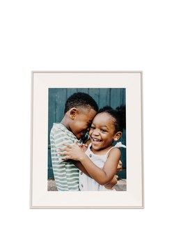 Aura Frames Aspen Digital Photo Frame, 12”, Clay/Paper Mat