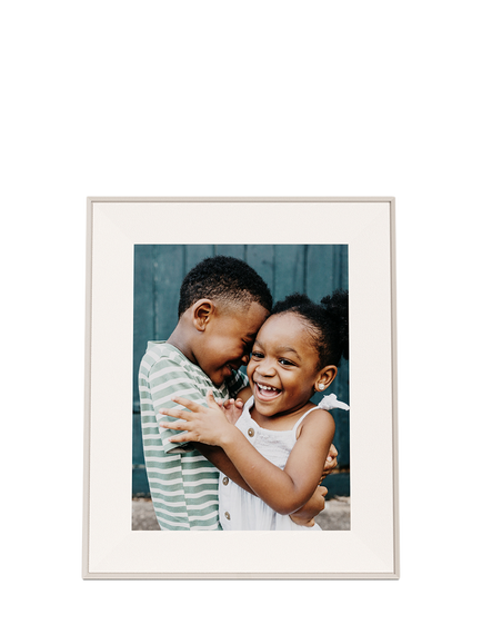 Aura Frames Aspen Digital Photo Frame, 12”, Clay/Paper Mat