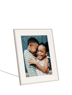 Aura Frames Aspen Digital Photo Frame, 12” - view 2, Clay/Paper Mat