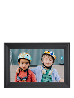 Aura Frames Carver Digital Photo Frame, 10.1”, Gravel