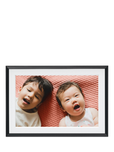 Aura Frames Carver Digital Photo Frame, 10.1”, Gravel/White Mat