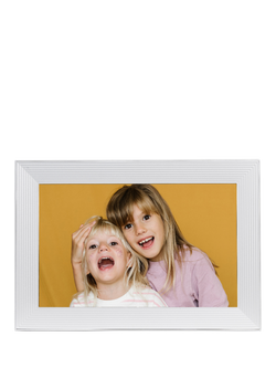 Aura Frames Carver Digital Photo Frame, 10.1”, Sea Salt