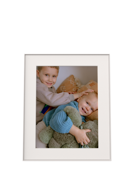 Aura Frames Walden Digital Photo Frame, 15”, Mat Clay